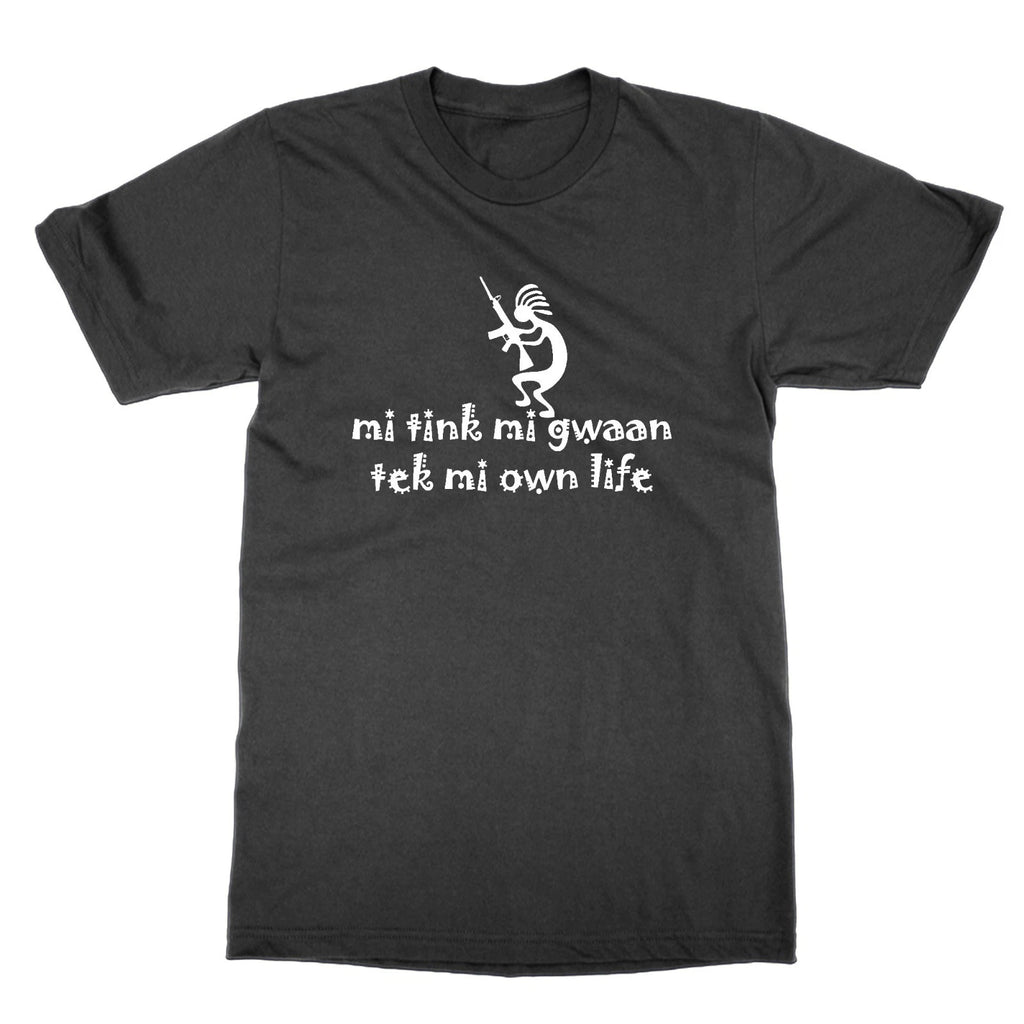 Classic Ringspun T-Shirt Black Unisex Fun Shirt Jamaican Meme Graphic Print