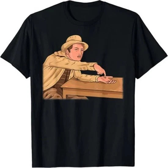 Funny Office Meme Guy Throwing Papers Reaction T-shirt