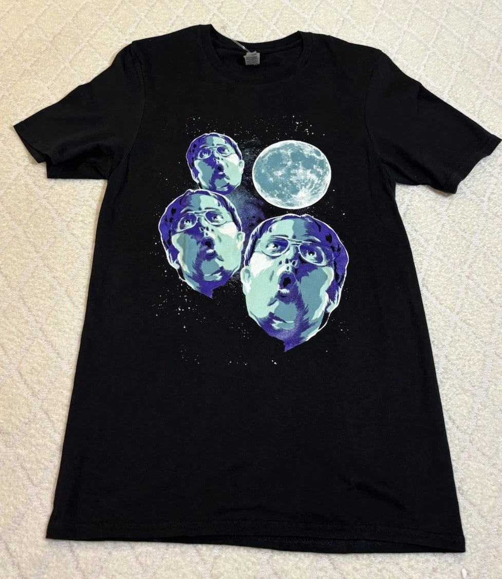 New The Office TV Show Three Wolf Dwight Graphic Black Shirt Unisex Size Small