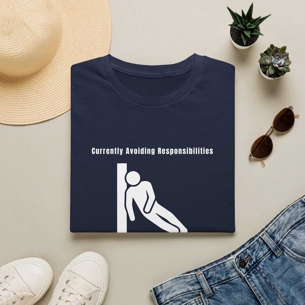 Currently Avoiding Responsibilities T-Shirt | Funny Lazy Design