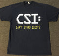 Vtg CSI Cant Stand Idiots Faded Shirt L TV Show Parody Funny Joke Comedy USA 90s