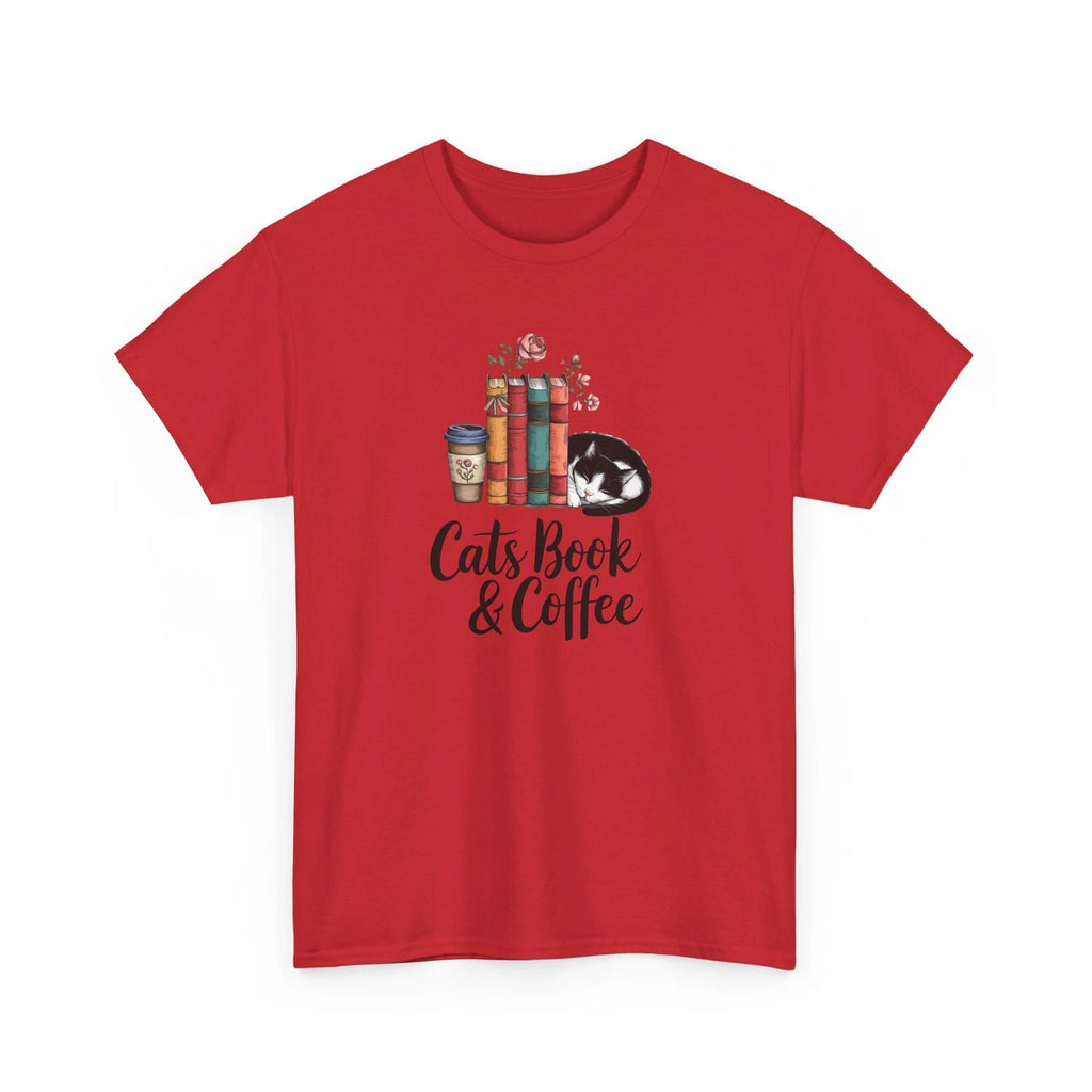 Book T-Shirt | Booktrovert T-Shirt | Cats Book and Coffee Shirt