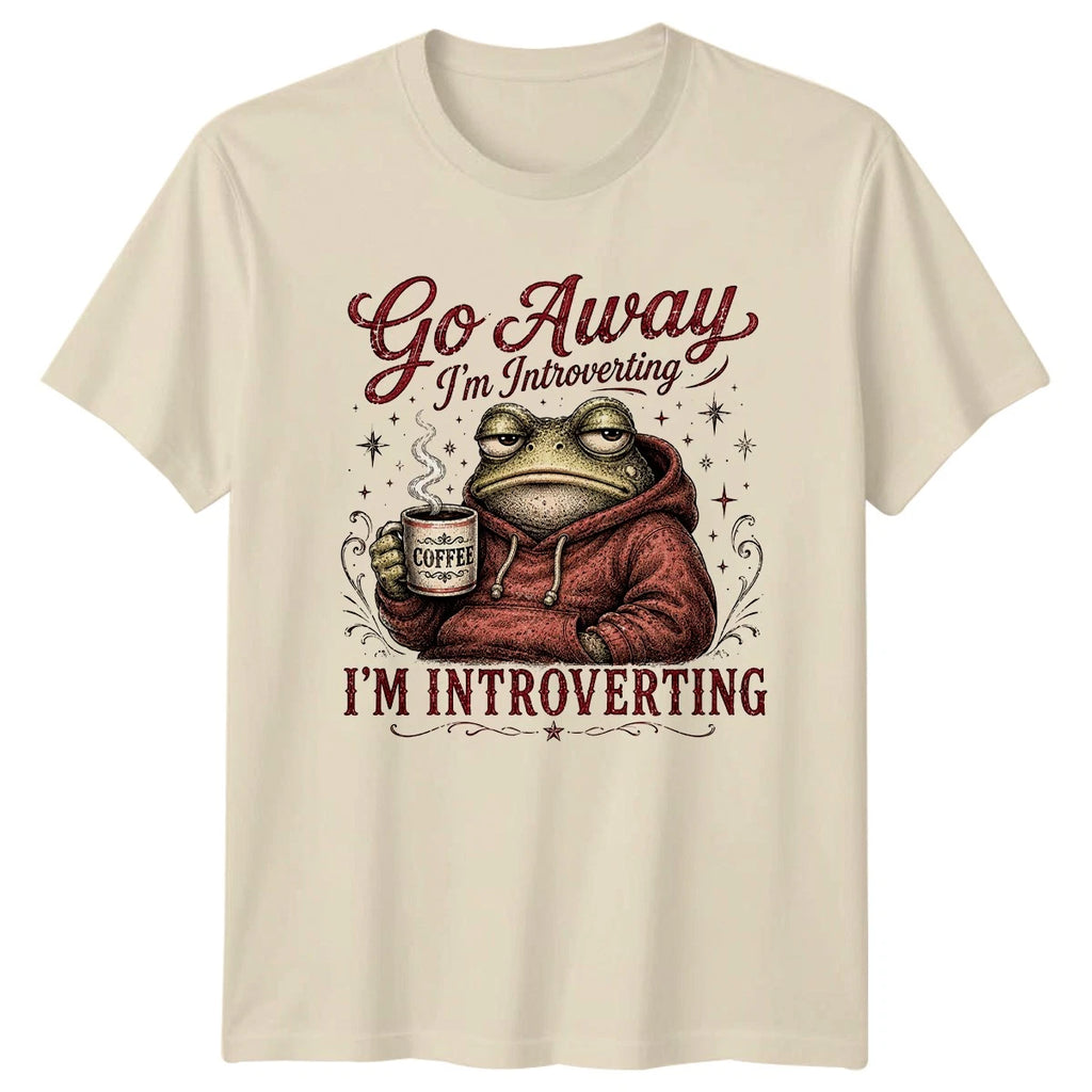 Go Away Im Introverting T-Shirt Introvert Humor Gift For Him And Her