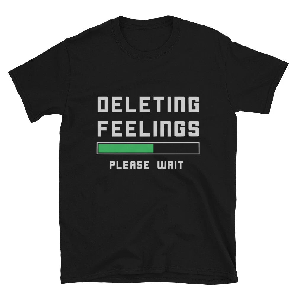 Graphic Novelty Humor Deleting Feelings Valentine T-Shirt