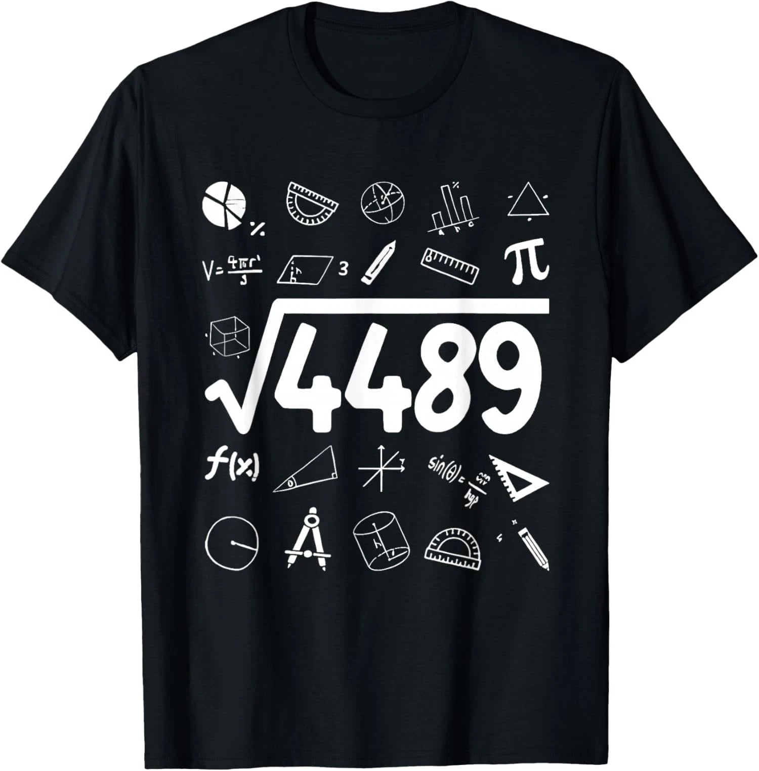Meme Square Root 4489 Slang 6 7 Math Teacher Unisex T-Shirt