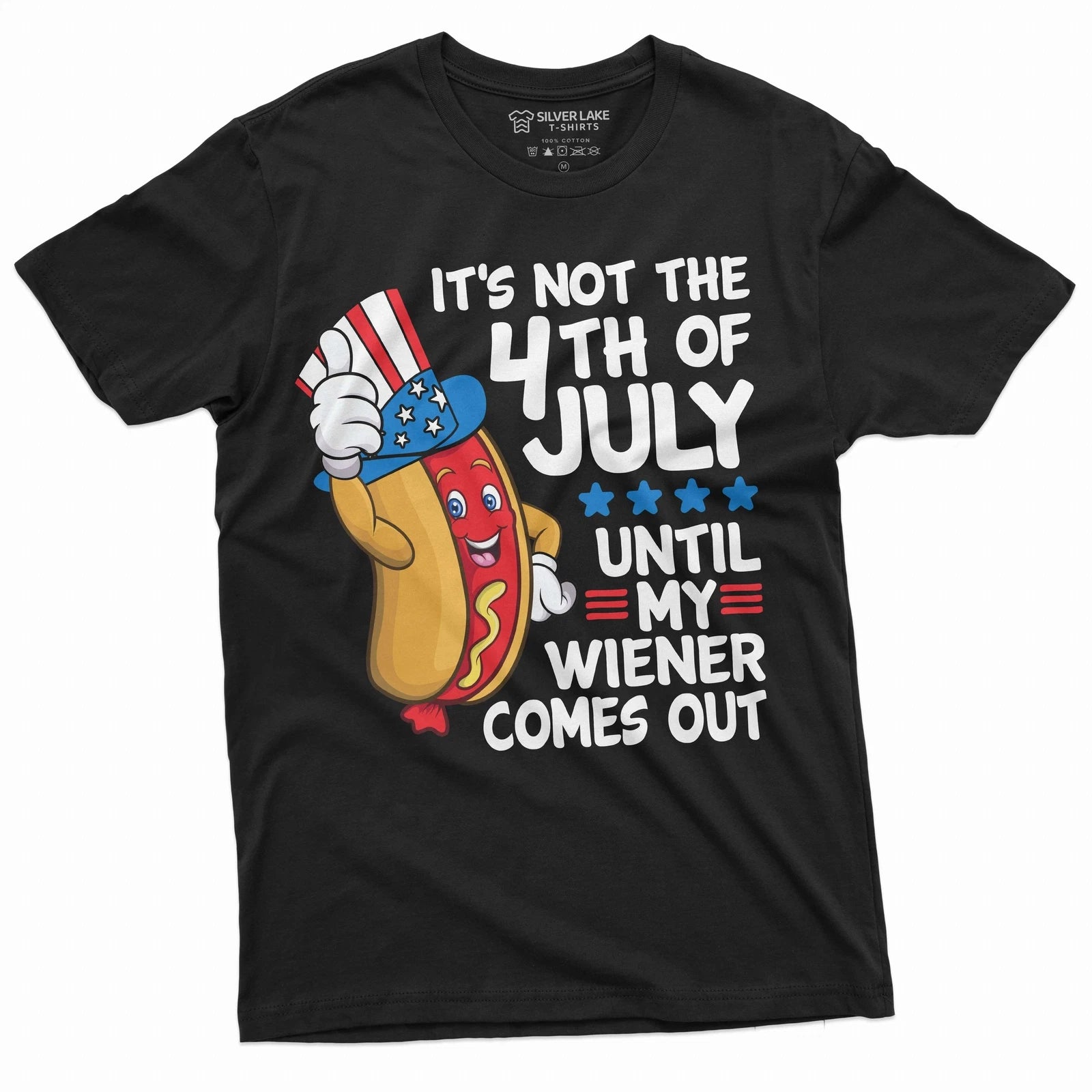 4th of July Funny Wiener T-shirt Partying Grilling Fourth Humor Gift Shirt