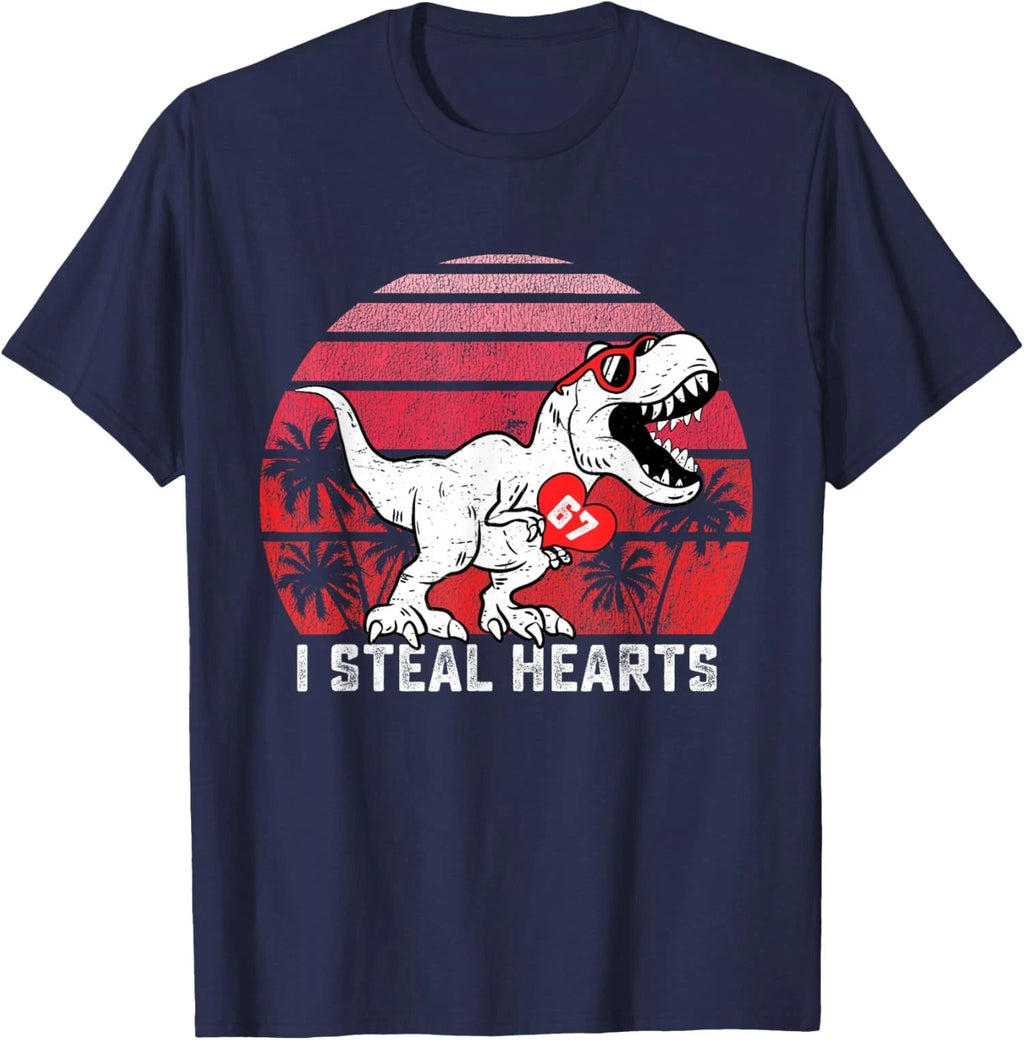 Funny I Steal Hearts 67 Valentines Day 67 Meme T-Shirt