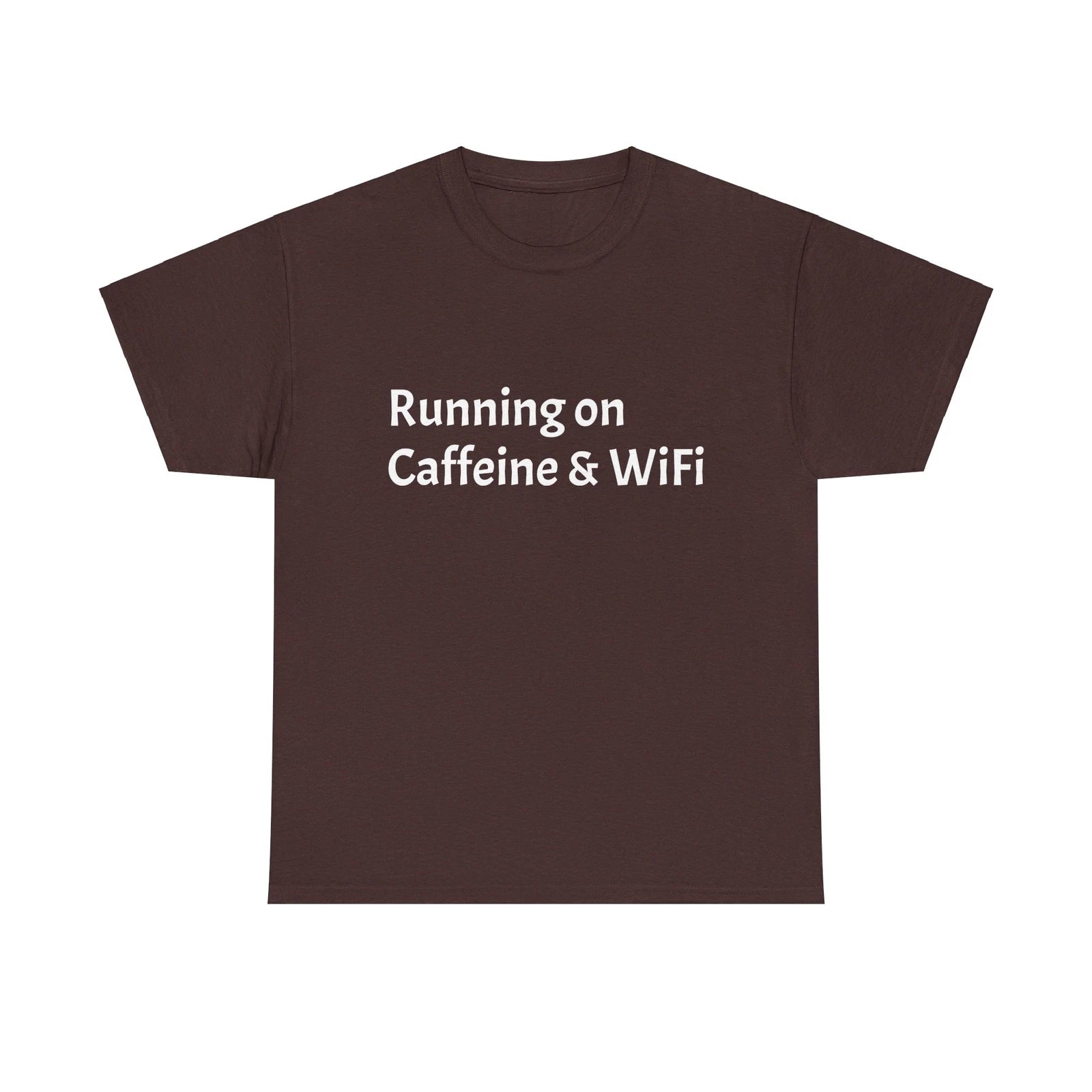 Caffeine & WiFi Tee, Funny Coffee Shirt, Unisex Tee, Gift for Caffeine Lover,