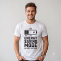 Funny Lazy T-Shirt Men's I'm On Energy Saving Mode Sarcastic Humour Graphic Tee