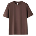 Men's Short Sleeve T-Shirt Loose Fit O-Neck Regular Length Polyester Blend