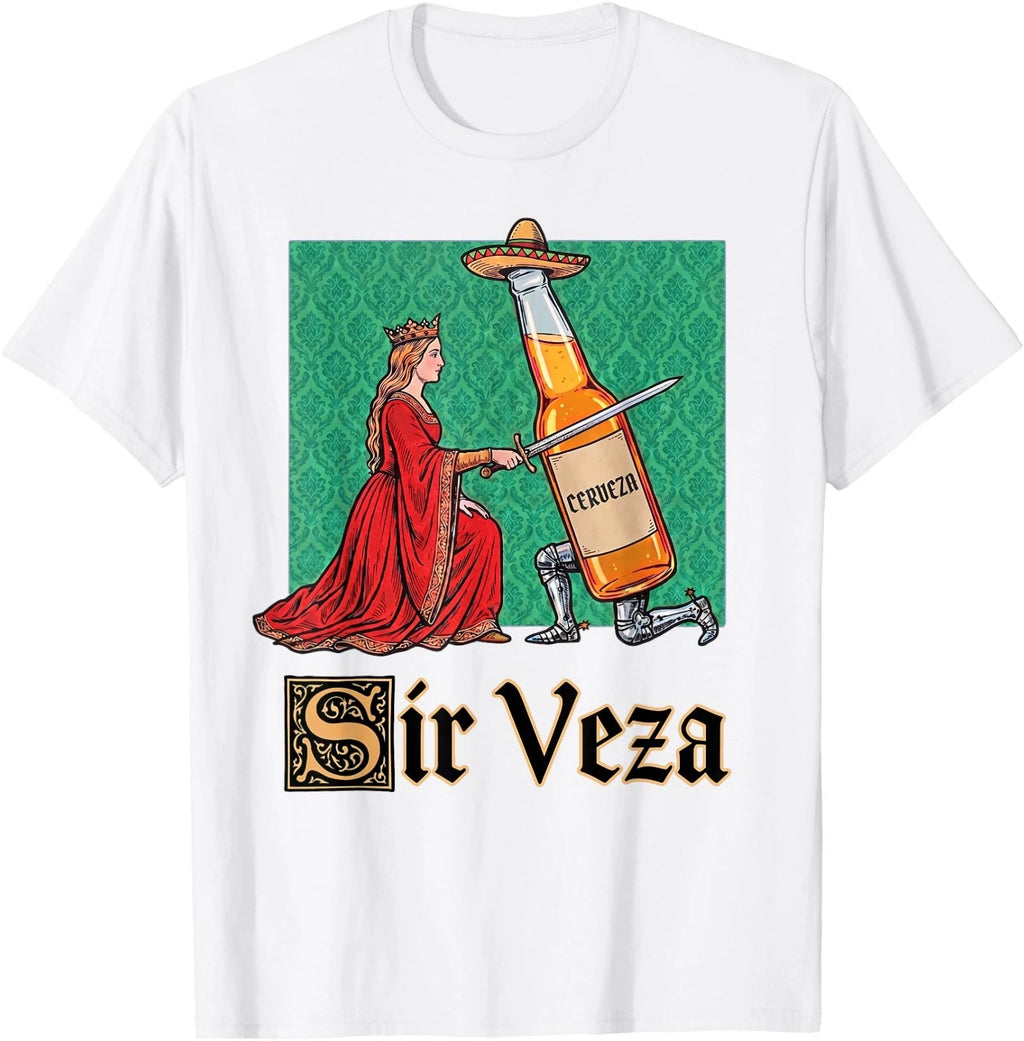 Sir Veza Knight Pun Meme Sombrero Cinco De Mayo T-Shirt