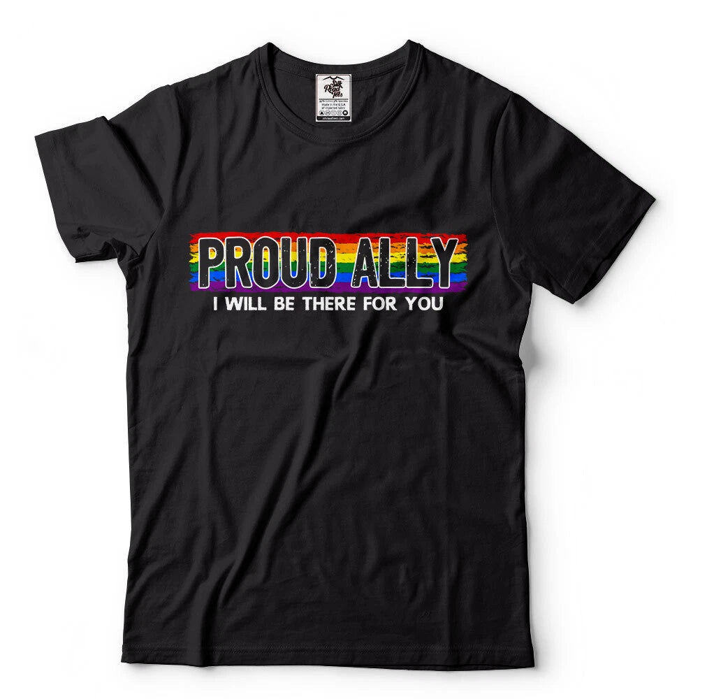 Proud Ally LGBT Pride T-shirt Pride Month Gay Lesbian Diversity Tee Supporter T