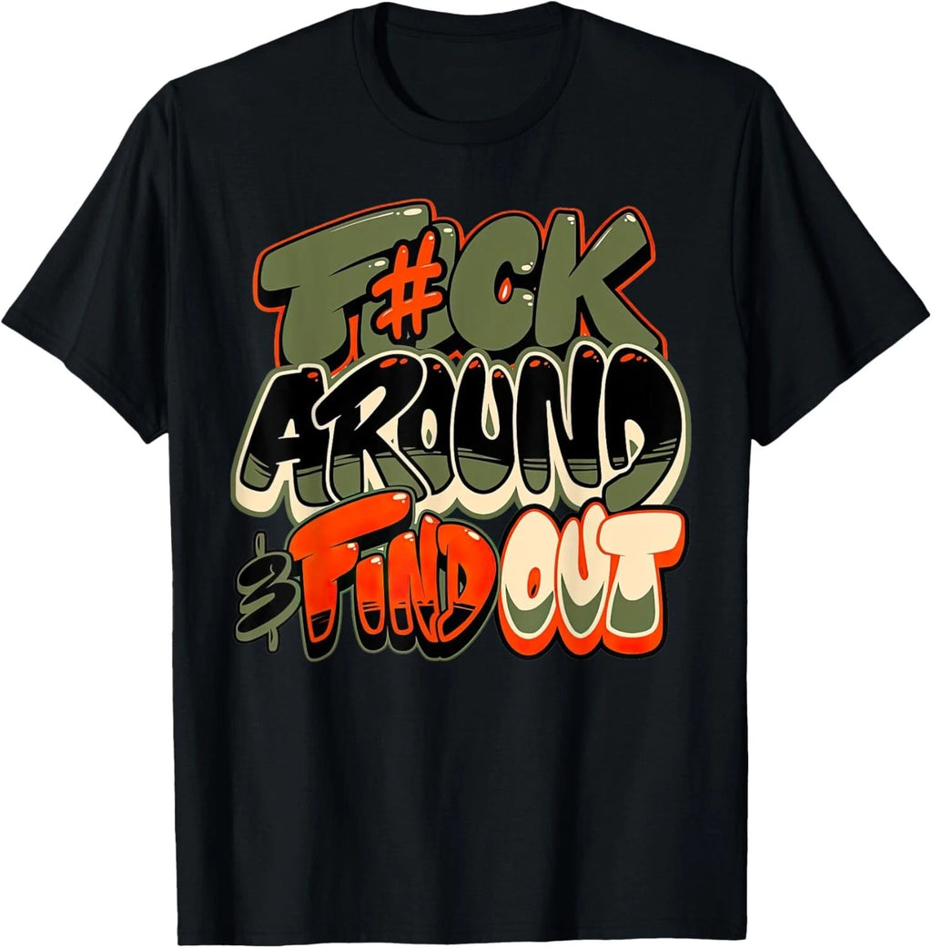 Olive Army Solar Orange Color Match T-Shirt