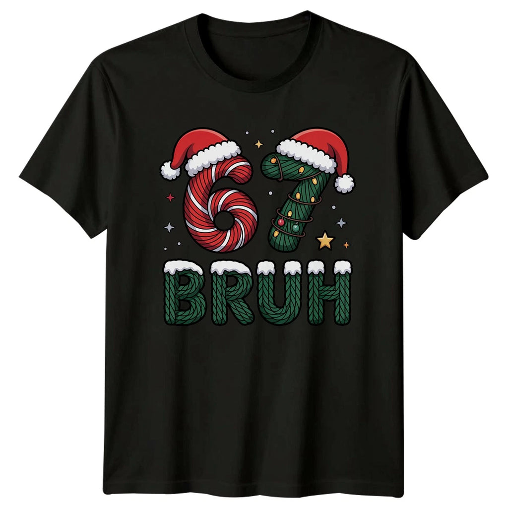 67 Six Seven 6 7 Meme Christmas Mens T-Shirt Funny Novelty Xmas Gift Tee Top