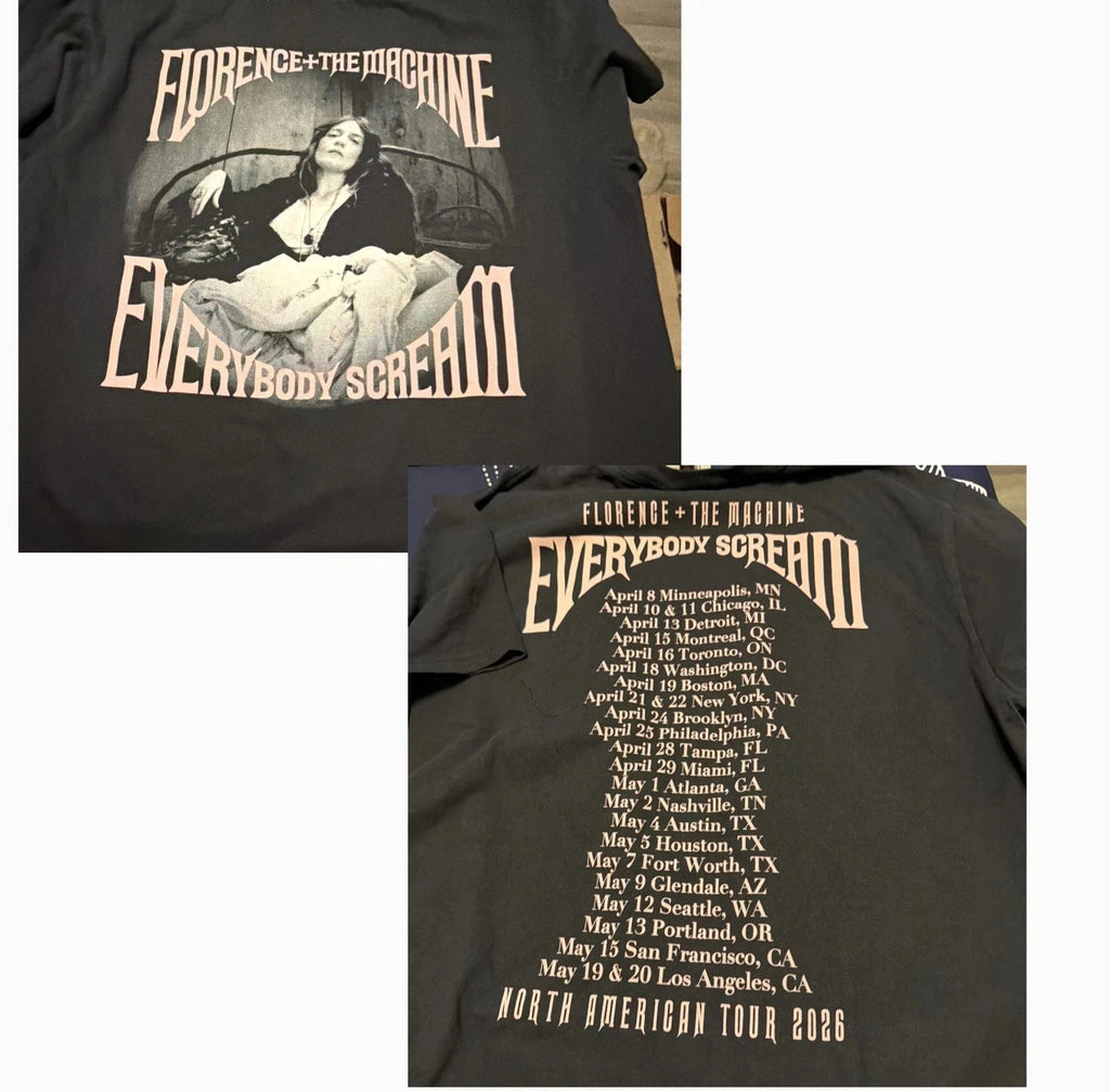 Florence And The Machine 2026 Everybody Scream Tour T shirt reprint