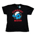 NWT Smurfs Lazy Smurf Current Mood T-Shirt Tee Shirt Men's XL Black
