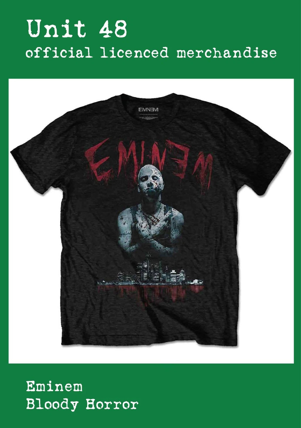 Eminem  - Bloody Horror - Black T-Shirt Official Licenced Merchandise