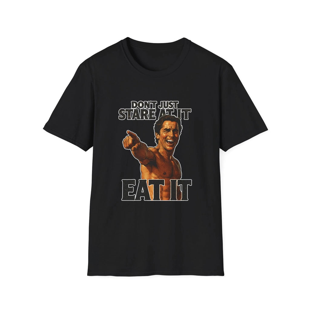 American Psycho Eat It Unisex Softstyle T-Shirt, Patrick Bateman Tee, Movie