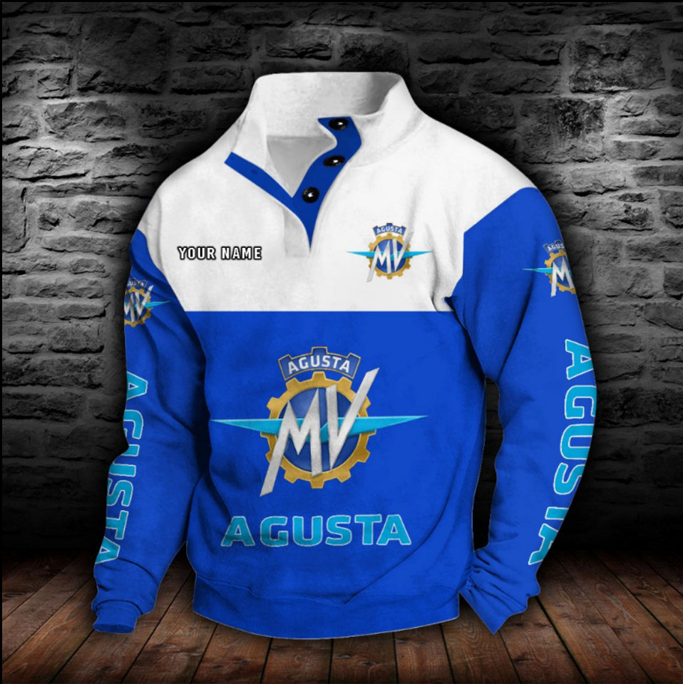MV Agusta Custom Name Stand Collar Sweatshirt