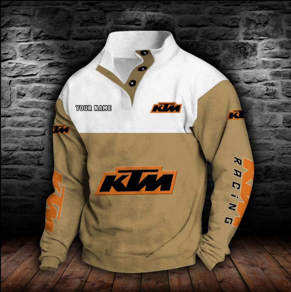 KTM Racing Custom Name Stand Collar Sweatshirt
