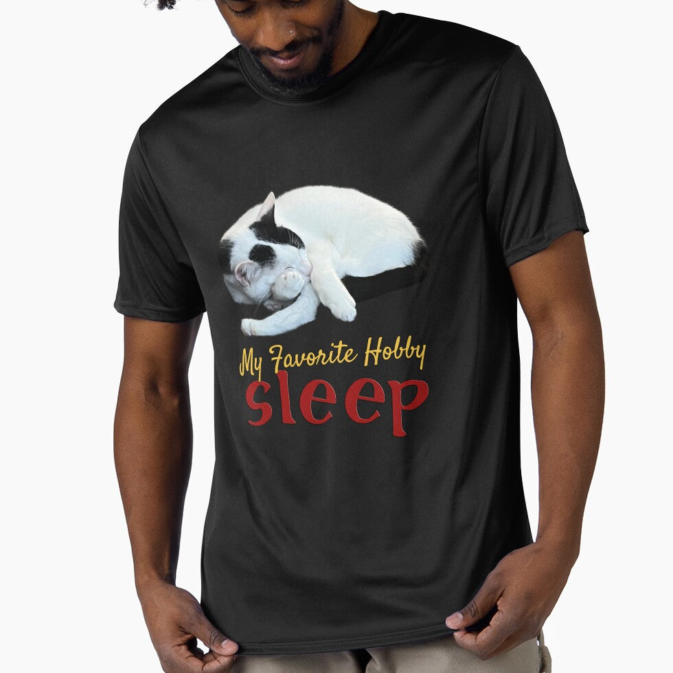 Sleep My Favorite Hobby | I Love Sleep | Just Wanna Sleep Cute Cat by Amazing Arts Designs