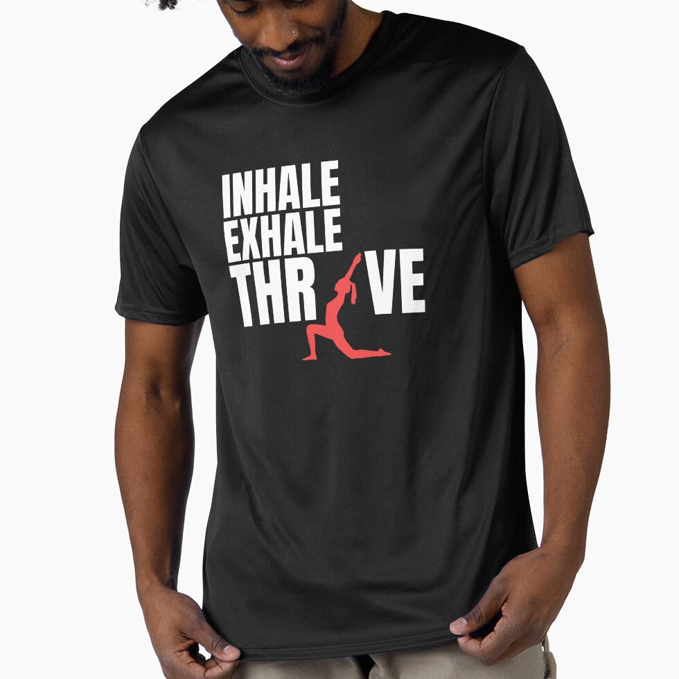 INHALE-EXHALE-THRIVE by AK Vinyasa Unisex , , , Long Sleeve Tee