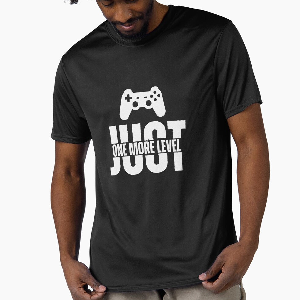 Just One More Level - Retro Gamer Controller Silhouette by Abaseen