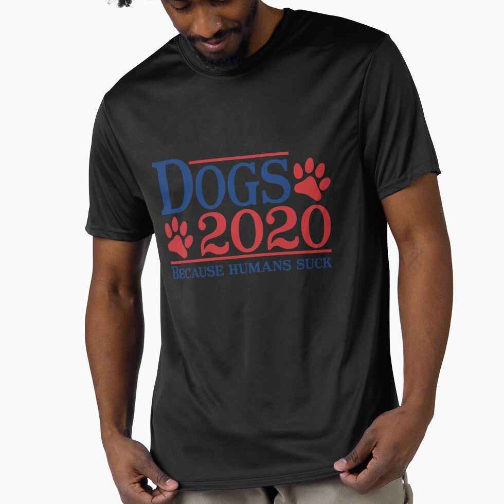 Dogs 2020 Because Humans Suck Funny Dog Lovers by T-DESIGNEDZ