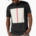 CREAM, COTTON CANDY PINK & RED Central Vertical 3 STRIPES by RachelMacht