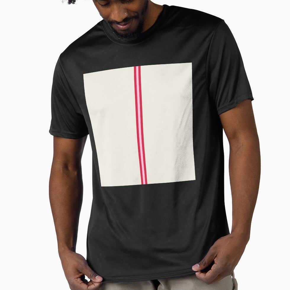 CREAM, COTTON CANDY PINK & RED Central Vertical 3 STRIPES by RachelMacht