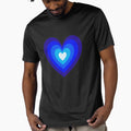 Blue Aesthetic Retro Y2K Layered Heart in Heart by Aesthetic Crew