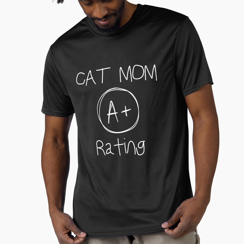 Cat Mom A+ Rating Shirt, Cat Lover Shirt by Sleepy Cat Design