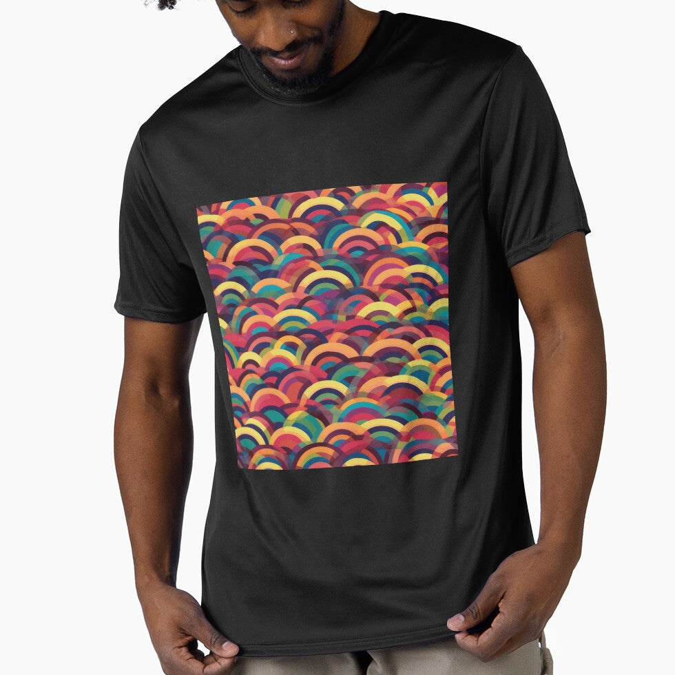 Retro Sequin Rainbow Wave Pattern by pinkal