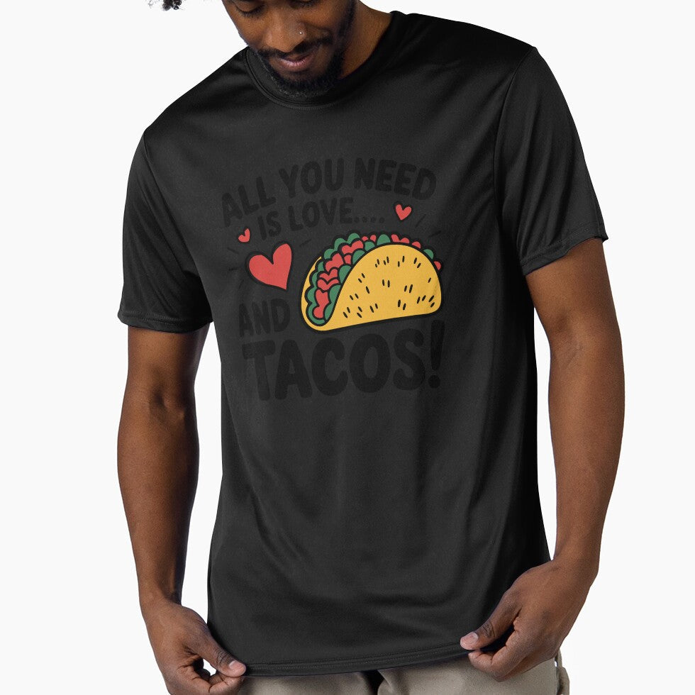 Taco with a funny inscription by MaggiLars Unisex , , , Long Sleeve Tee