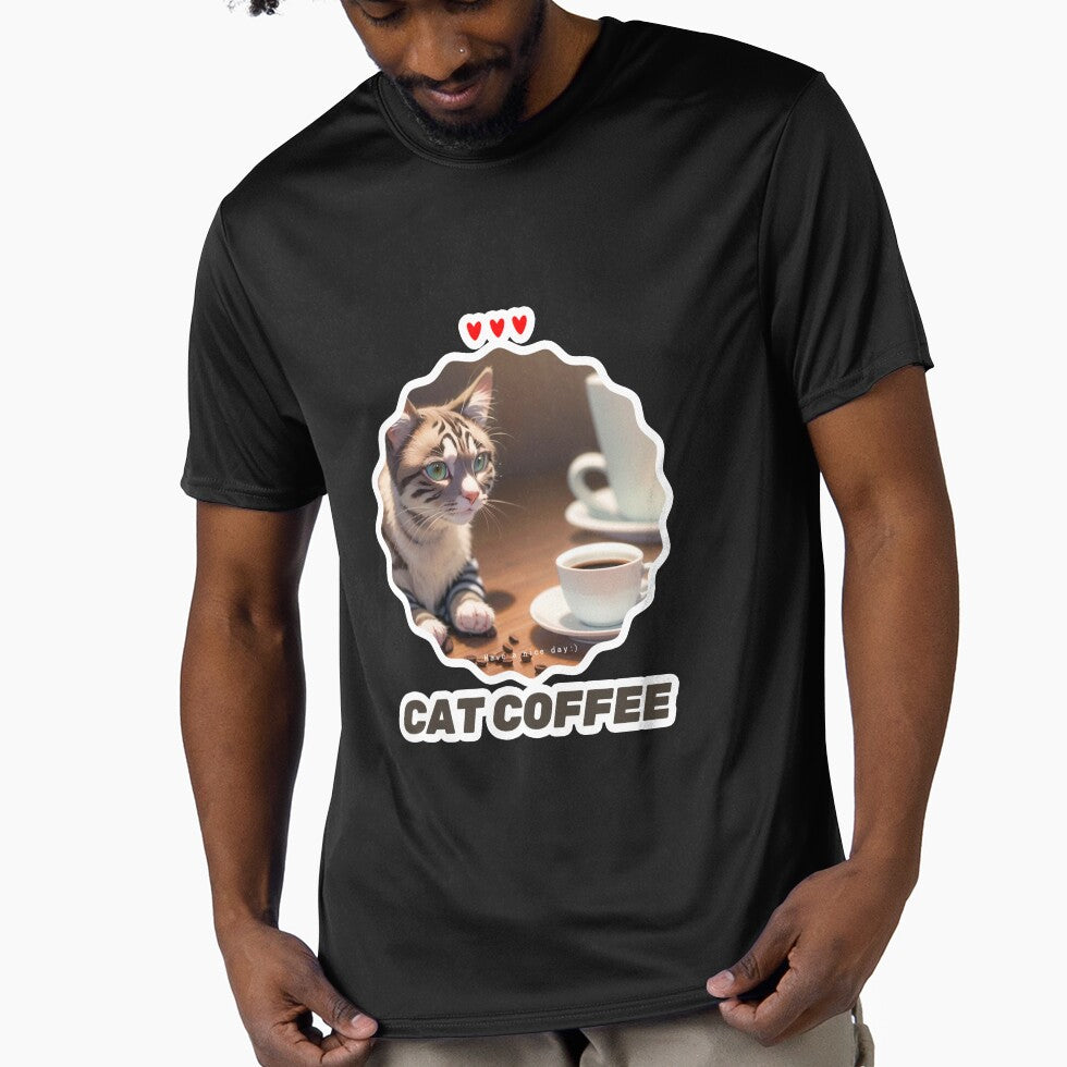 Cat Coffee Lover by Lychee Design