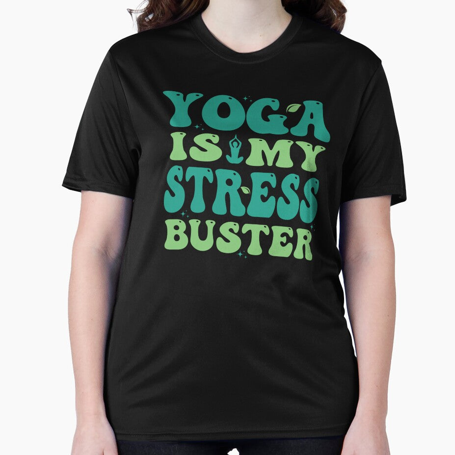 Cute yoga shirt | Green Groovy Design by AryaSubramanian
