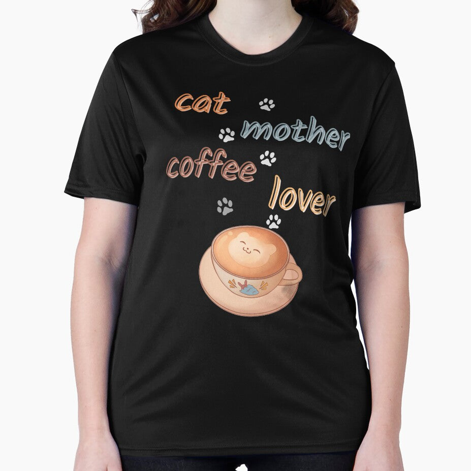 cat mother coffee lover by BooWearBer