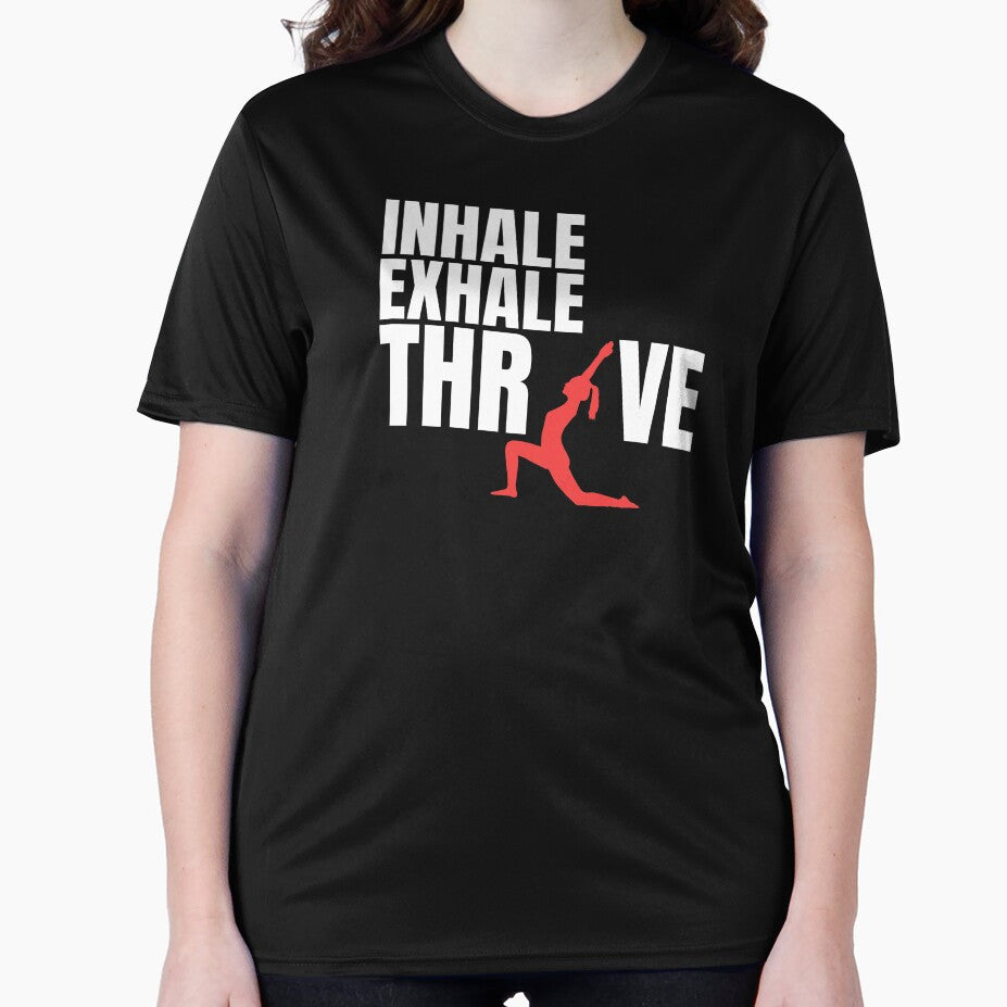 INHALE-EXHALE-THRIVE by AK Vinyasa Unisex , , , Long Sleeve Tee