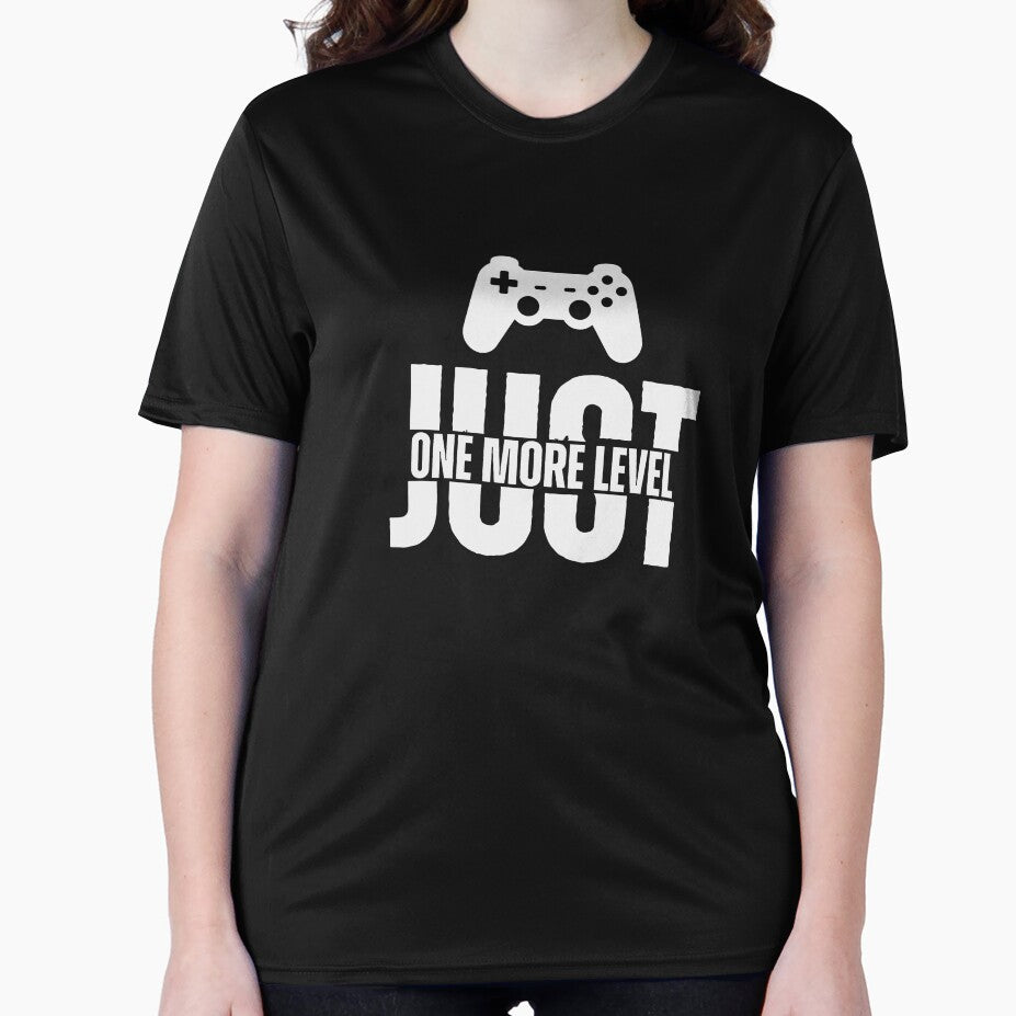 Just One More Level - Retro Gamer Controller Silhouette by Abaseen