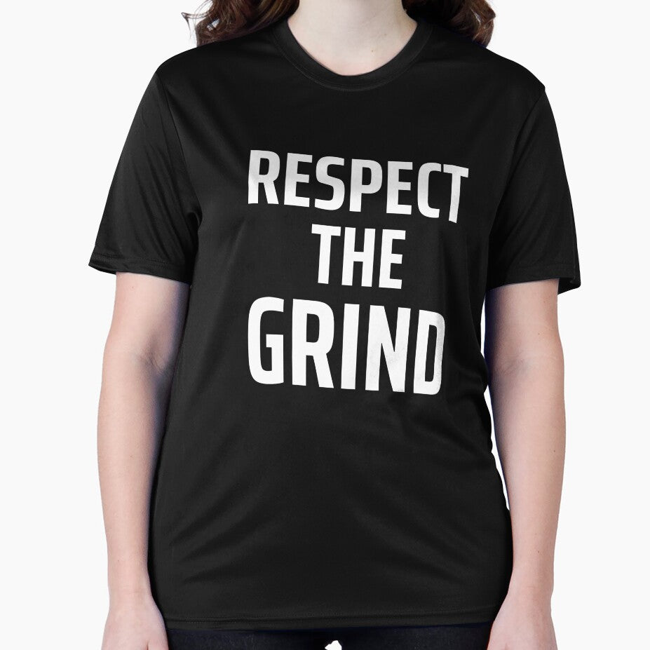 Respect The Grind – Gaming Motivation Typography Design by JustJaxGaming