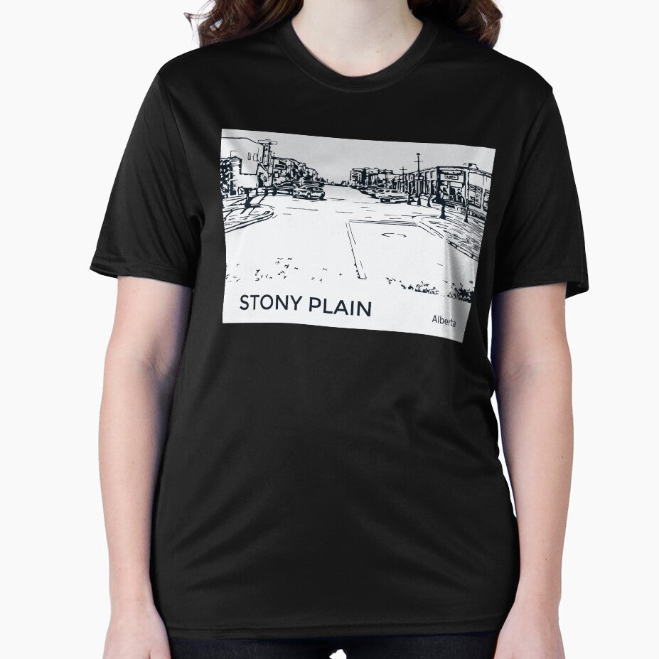 Stony Plain Alberta by Lakeric Cityscapes Unisex , , , Long Sleeve Tee