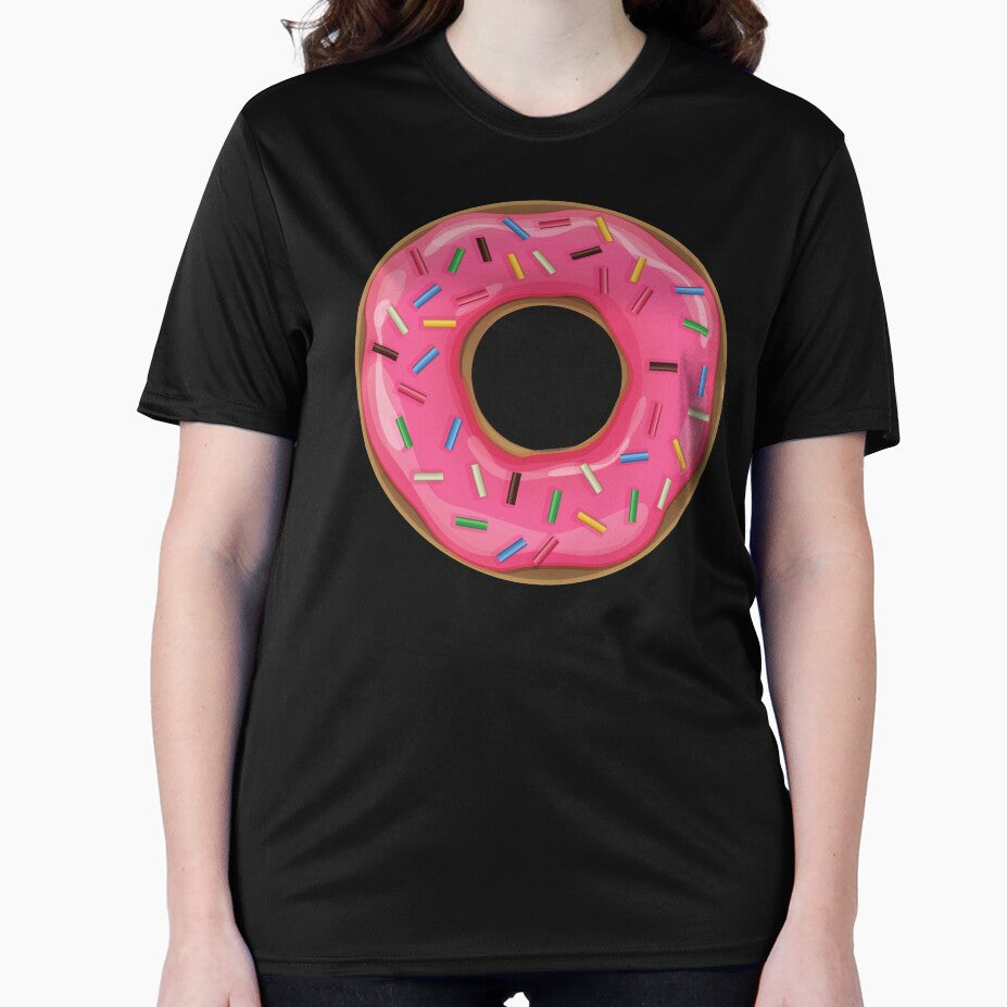 Pink strawberry Donut by OneTimeEngineer Unisex , , , Long Sleeve Tee