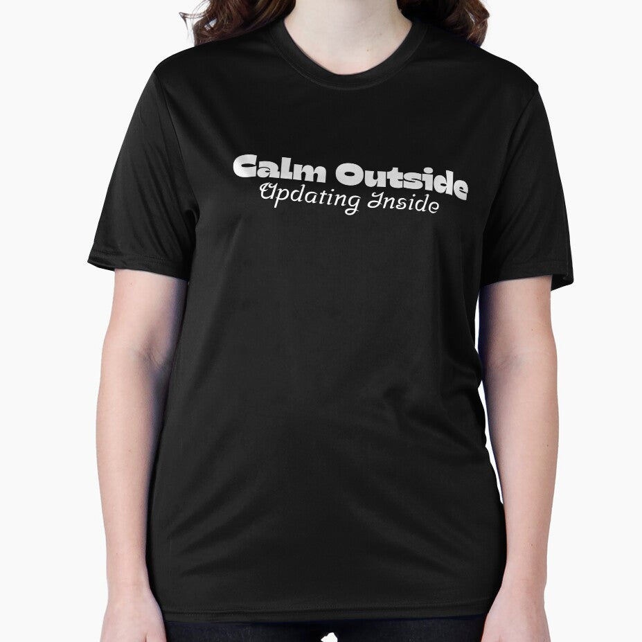 Calm Outside, Show Distance Without Talking by JokeAndStyle Unisex , , , Long Sleeve Tee