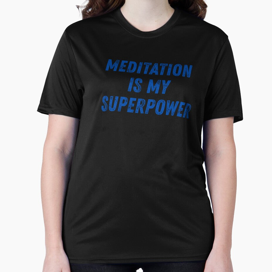 Meditation Superpower | Calm Mindfulness Tee for Peace Seekers by Dream Vibe Unisex , , , Long Sleeve Tee