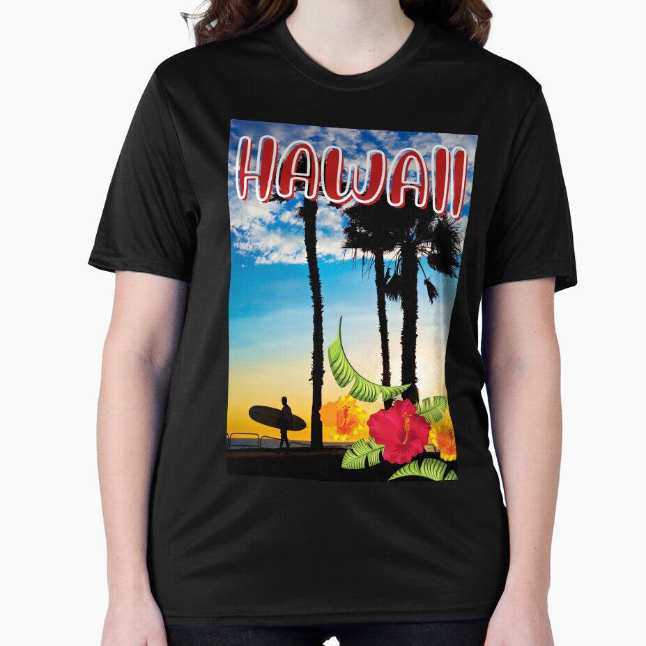VINTAGE HAWAII SURFING LABEL by starfishstuff