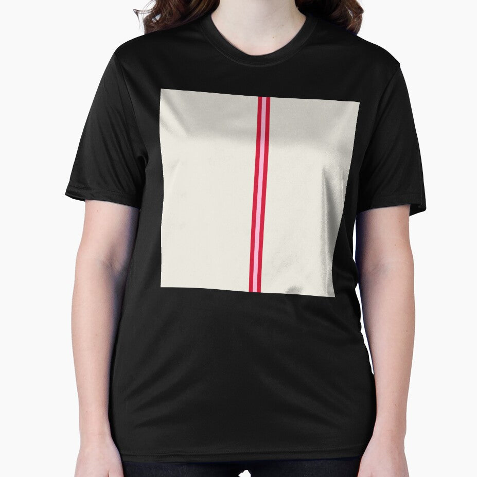 CREAM, COTTON CANDY PINK & RED Central Vertical 3 STRIPES by RachelMacht