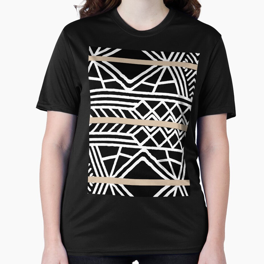 Brown Black and White Mud Cloth Stripes Pattern Pairs DE 2022 Trending Color Cliff's View DEC720 by ColorOfTheYears