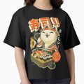 Sushi Chef Cat - Funny Restaurant Kitty - Japanese Food by BlancaVidal