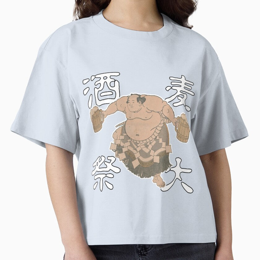 Vintage Japanese Sumo Kanji Beer Festival by Tokyo Hebereke Market Unisex , , , Long Sleeve Tee