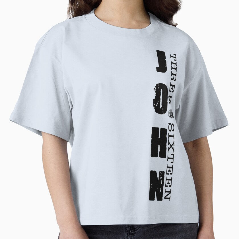 John 3 Sixteen by Small Daily Prayers Store Unisex , , , Long Sleeve Tee